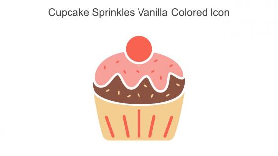Cupcake Sprinkles Vanilla Colored Icon In Powerpoint Pptx Png And Editable Eps Format