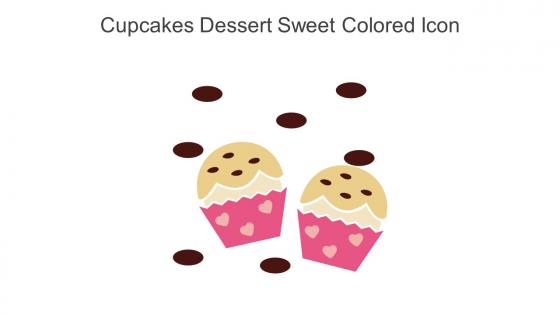 Cupcakes Dessert Sweet Colored Icon In Powerpoint Pptx Png And Editable Eps Format