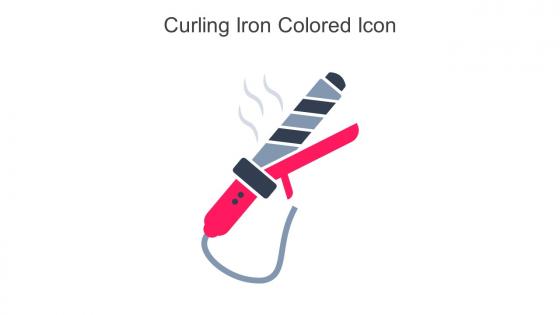Curling Iron Colored Icon In Powerpoint Pptx Png And Editable Eps Format