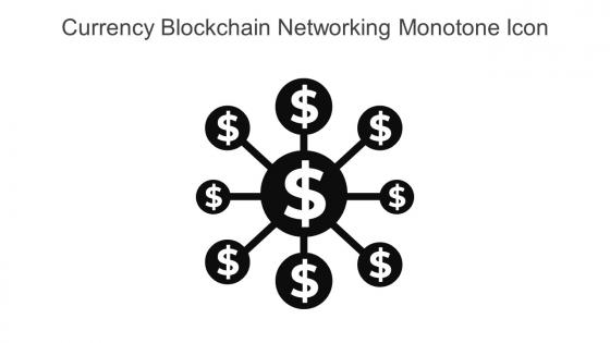 Currency Blockchain Networking Monotone Icon In Powerpoint Pptx Png And Editable Eps Format