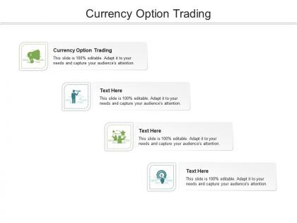 Currency option trading ppt powerpoint presentation infographics format cpb