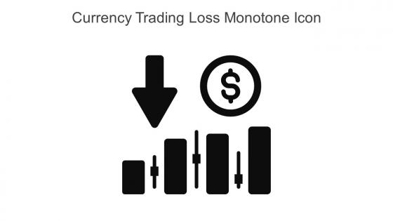 Currency Trading Loss Monotone Icon In Powerpoint Pptx Png And Editable Eps Format