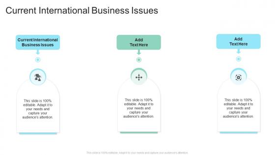 Current International Business Issues In Powerpoint And Google Slides Cpb