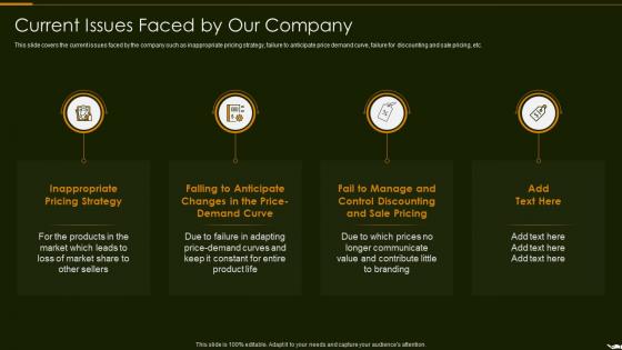 Current Issues Faced By Our Company Optimize Promotion Pricing