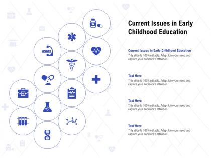 Current issues in early childhood education ppt powerpoint presentation slides mockup