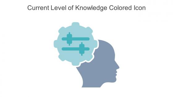 Current Level Of Knowledge Colored Icon In Powerpoint Pptx Png And Editable Eps Format