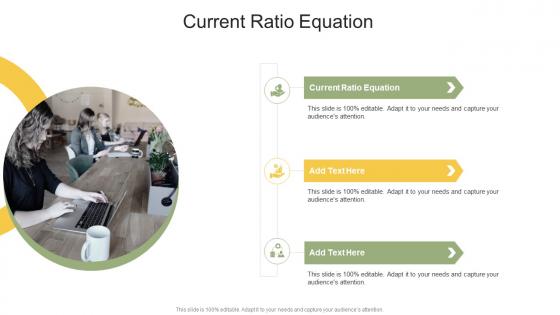 Current Ratio Equation In Powerpoint And Google Slides Cpb