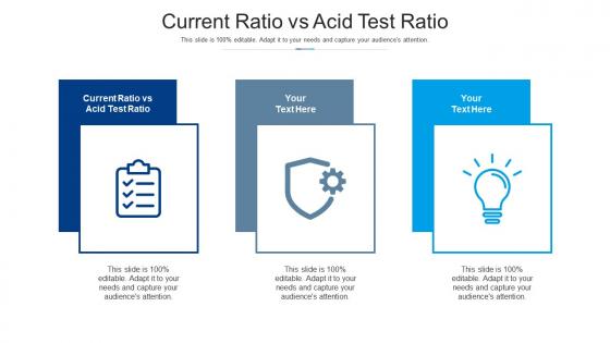 Current ratio vs acid test ratio ppt powerpoint presentation ideas demonstration cpb