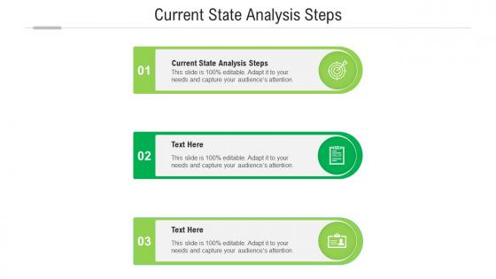 Current state analysis steps ppt powerpoint presentation show samples cpb