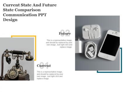 Current state and future state comparison communication ppt design