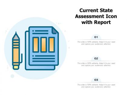Current state assessment icon with report