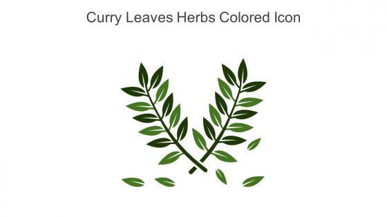 Curry Leaves Herbs Colored Icon In Powerpoint Pptx Png And Editable Eps Format