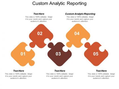 Custom analytic reporting ppt powerpoint presentation infographic template portfolio cpb