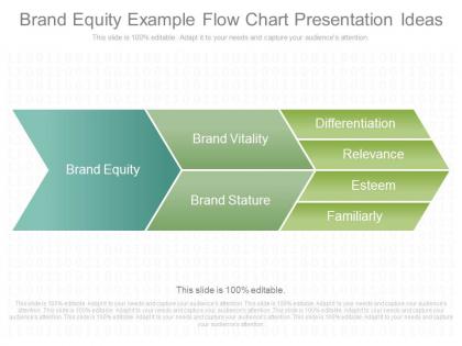 Custom brand equity example flow chart presentation ideas