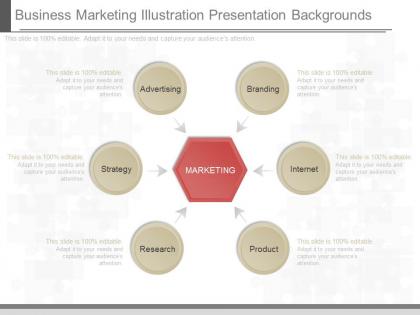 Custom business marketing illustration presentation backgrounds