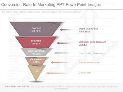 Custom conversion rate in marketing ppt powerpoint images