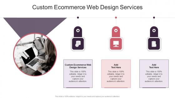 Custom Ecommerce Web Design Services In Powerpoint And Google Slides Cpb