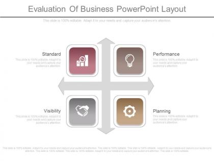 Custom evaluation of business powerpoint layout