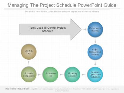 Custom managing the project schedule powerpoint guide