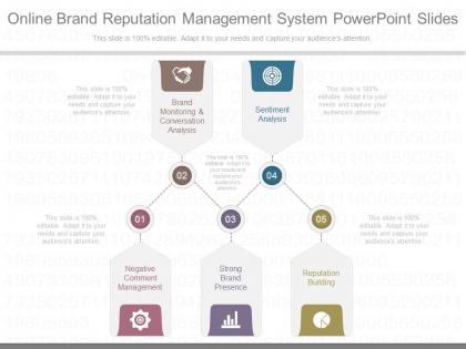 Custom online brand reputation management system powerpoint slides