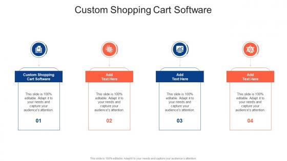 Custom Shopping Cart Software In Powerpoint And Google Slides Cpb