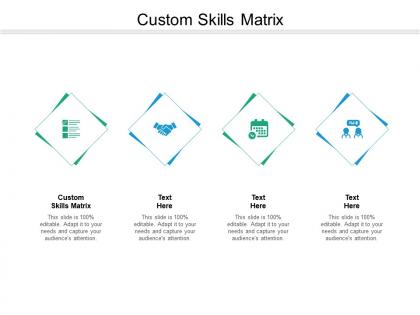 Custom skills matrix ppt powerpoint presentation styles topics cpb