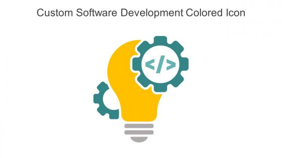 Custom Software Development Colored Icon In Powerpoint Pptx Png And Editable Eps Format