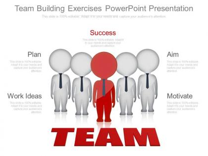 Custom team building exercises powerpoint presentation