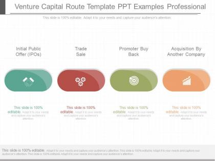 Custom venture capital route template ppt examples professional