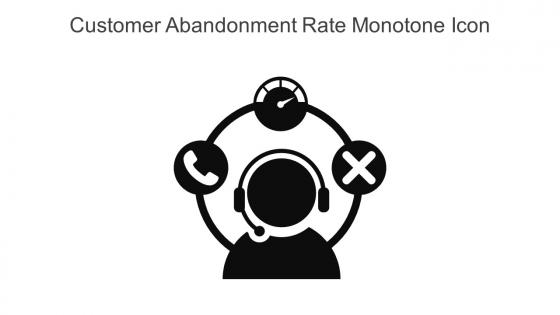 Customer Abandonment Rate Monotone Icon In Powerpoint Pptx Png And Editable Eps Format