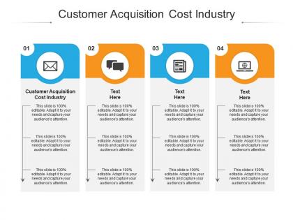 Customer acquisition cost industry ppt powerpoint presentation slides elements cpb