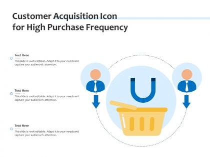 Customer acquisition icon for high purchase frequency