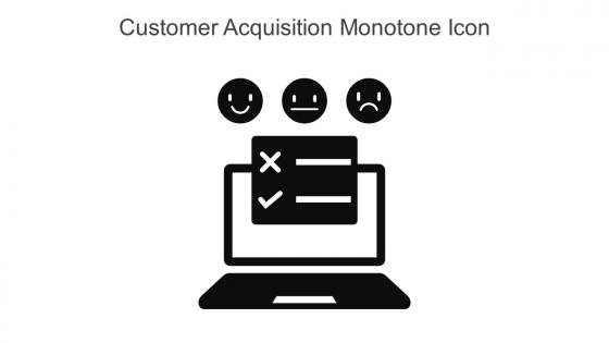 Customer Acquisition Monotone Icon In Powerpoint Pptx Png And Editable Eps Format