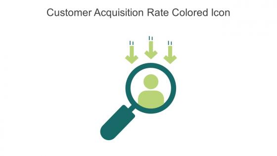 Customer Acquisition Rate Colored Icon In Powerpoint Pptx Png And Editable Eps Format