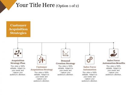 Customer acquisition strategies sample of ppt presentation