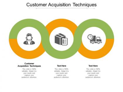 Customer acquisition techniques ppt powerpoint presentation portfolio example cpb