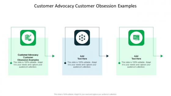 Customer Advocacy Customer Obsession Examples In Powerpoint And Google Slides Cpb