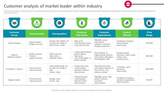 Customer Analysis Of Market Leader Within Industry The Ultimate Market Leader Strategy SS