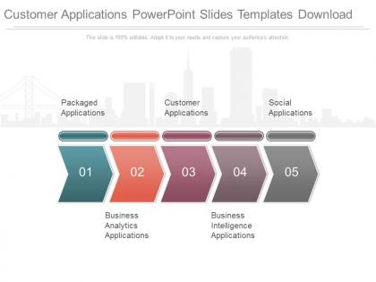 Customer applications powerpoint slides templates download