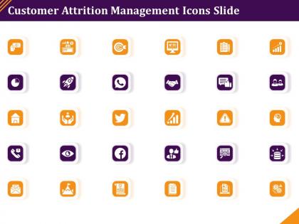 Customer attrition management icons slide ppt powerpoint presentation inspiration