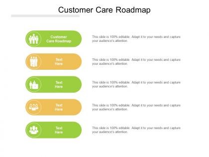 Customer care roadmap ppt powerpoint presentation slides visuals cpb