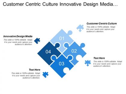 Customer centric culture innovative design media branding lead