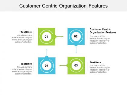Customer centric organization features ppt powerpoint presentation gallery clipart images cpb