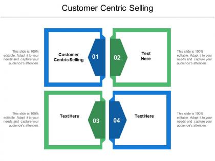 Customer centric selling ppt powerpoint presentation icon example topics cpb