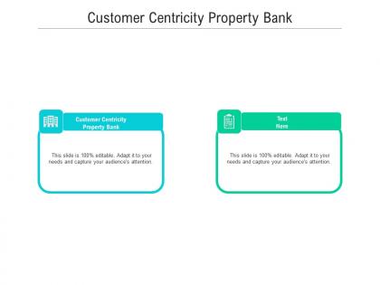 Customer centricity property bank ppt powerpoint presentation infographics show cpb
