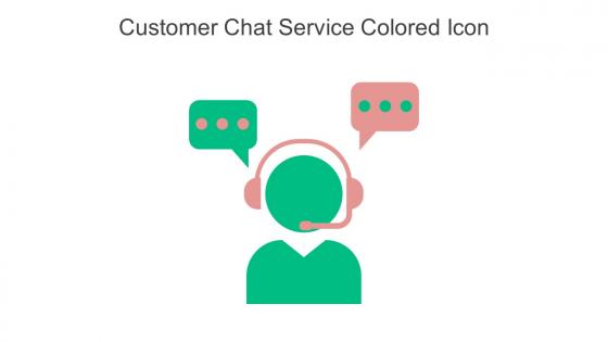 Customer Chat Service Colored Icon In Powerpoint Pptx Png And Editable Eps Format