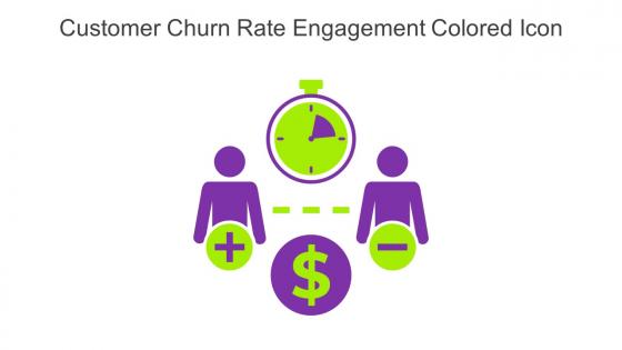 Customer Churn Rate Engagement Colored Icon In Powerpoint Pptx Png And Editable Eps Format