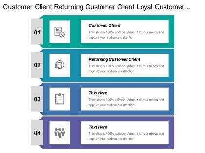 Customer client returning customer client loyal customer client