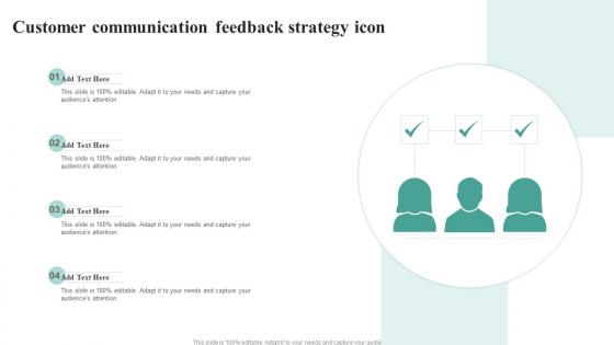 Customer Communication Feedback Strategy Icon