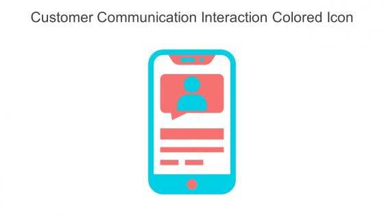 Customer Communication Interaction Colored Icon In Powerpoint Pptx Png And Editable Eps Format